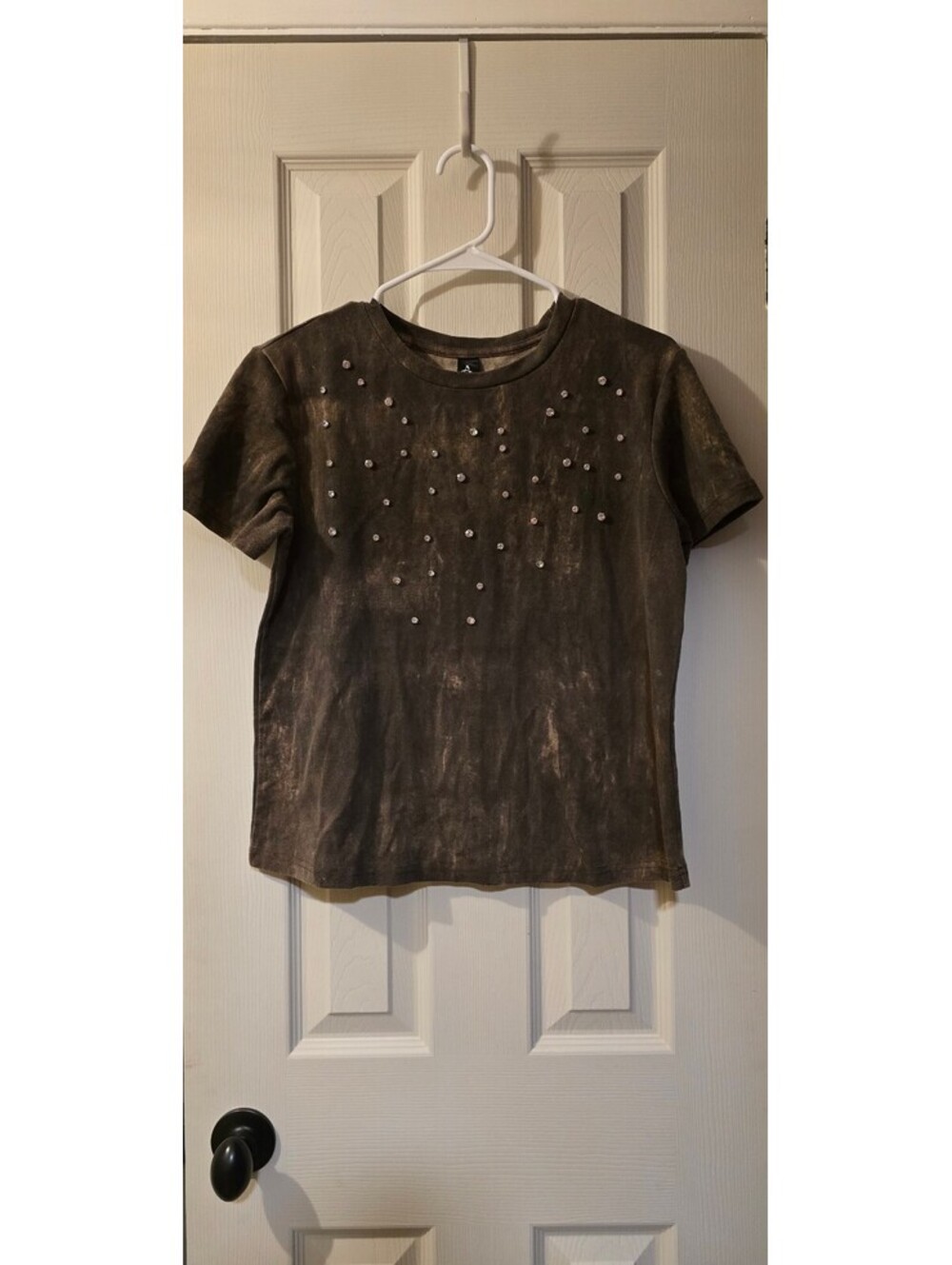 Anewsta womenโs short-sleeve top, size Medium (US 6/EU 38)